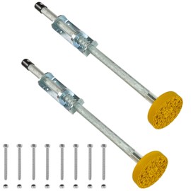 Adamoss Ladder Leveler Pair with Rubber Feet Orange，Adjustable Ladder Leg Leveler for Extension ladders，Ladder Feet Stabilizer,Ladder Accessories