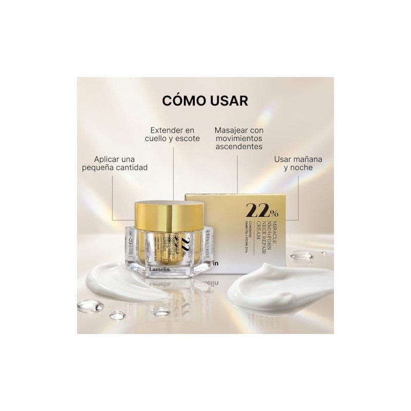Lamelin Miracle NMN+PDRN Neck Repair Cream 50ml Anti-Aging Firming Formula
