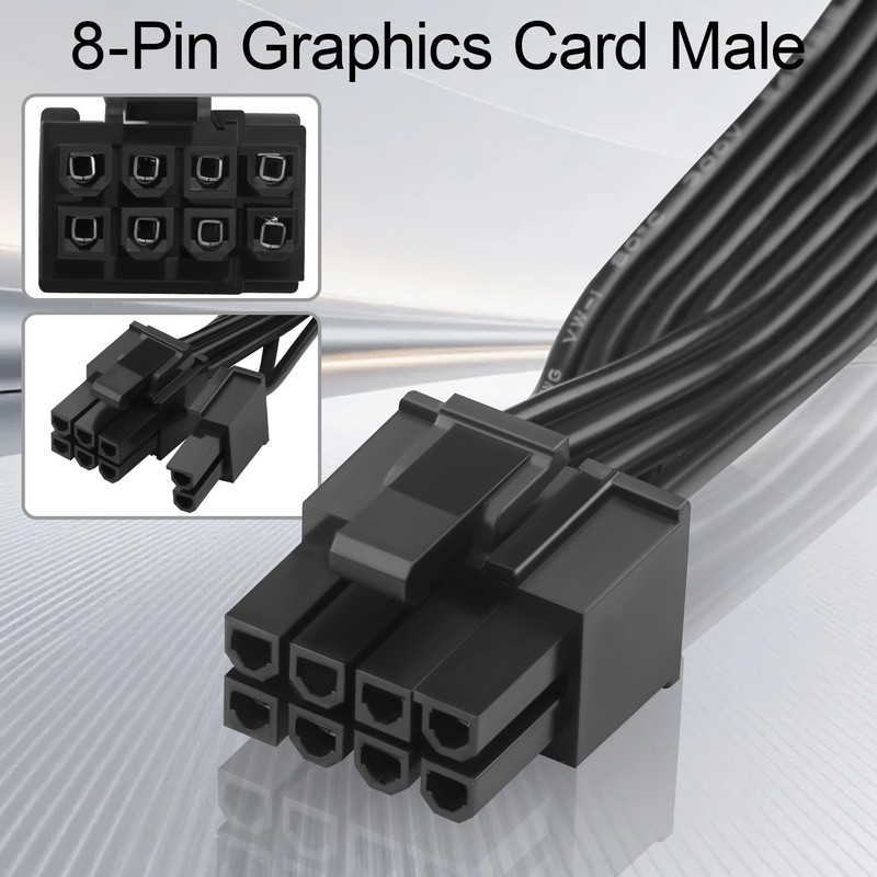 ELFJMZP 12VHPWR to 3X 8Pin PCIe GPU Adaptor Cable, 18AWG