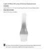 Light of Mine 3" x 12" Oil Lamp Replacement Chimney