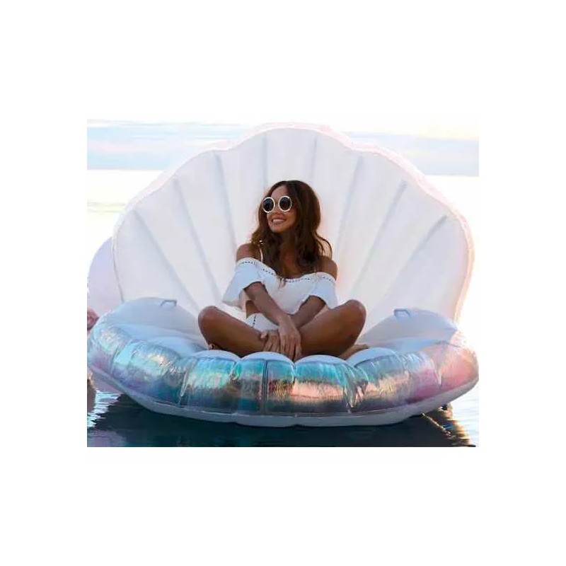 PoolCandy Ostra Gigante Infable Para Albercas Con Pelota De Perla
