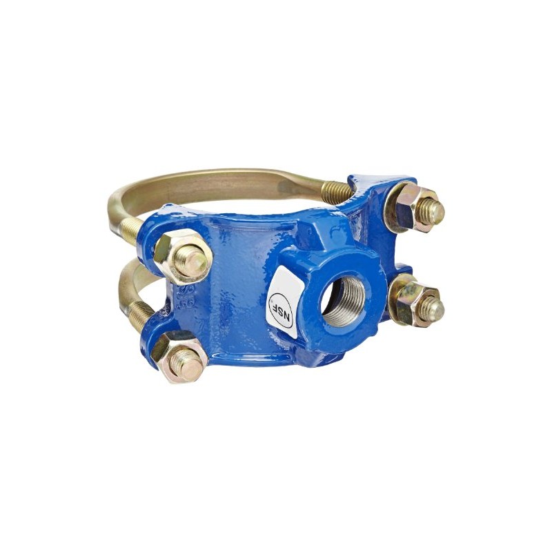 Smith-Blair Ductile Iron Saddle Clamp, Double Bale, 1-1/2" Pipe Size,