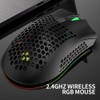 2.4G Wireless Gaming Mouse Rechargeable Mouse with RGB Light Effect