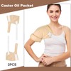 Comebachome Castor Oil Pack Wrap for Shoulder, 2pcs Reusable Castor