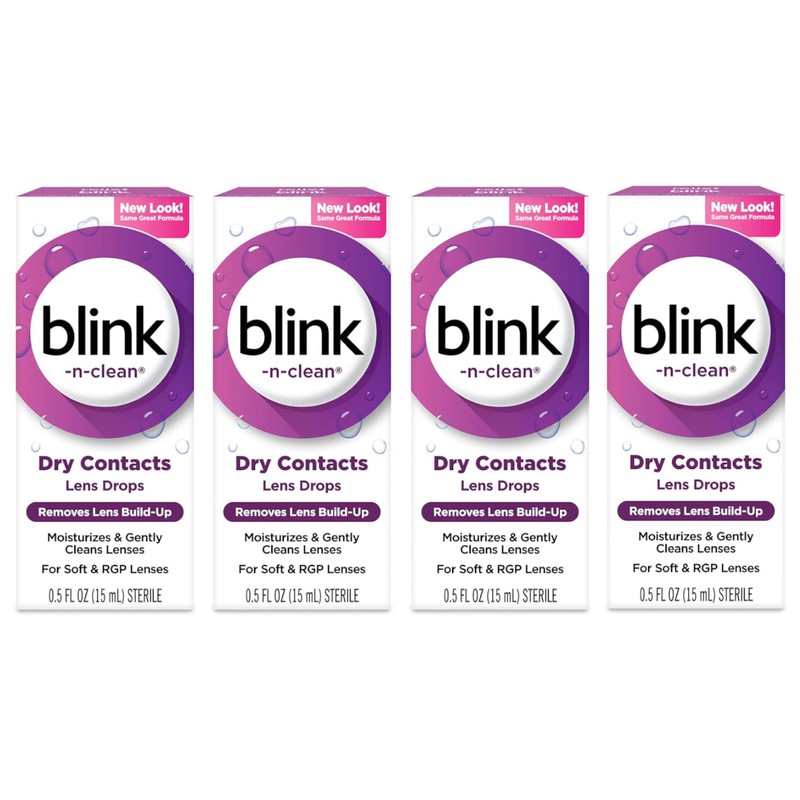 Bausch + Lomb Blink-N-Clean Lens Drops 15 mL (Pack of
