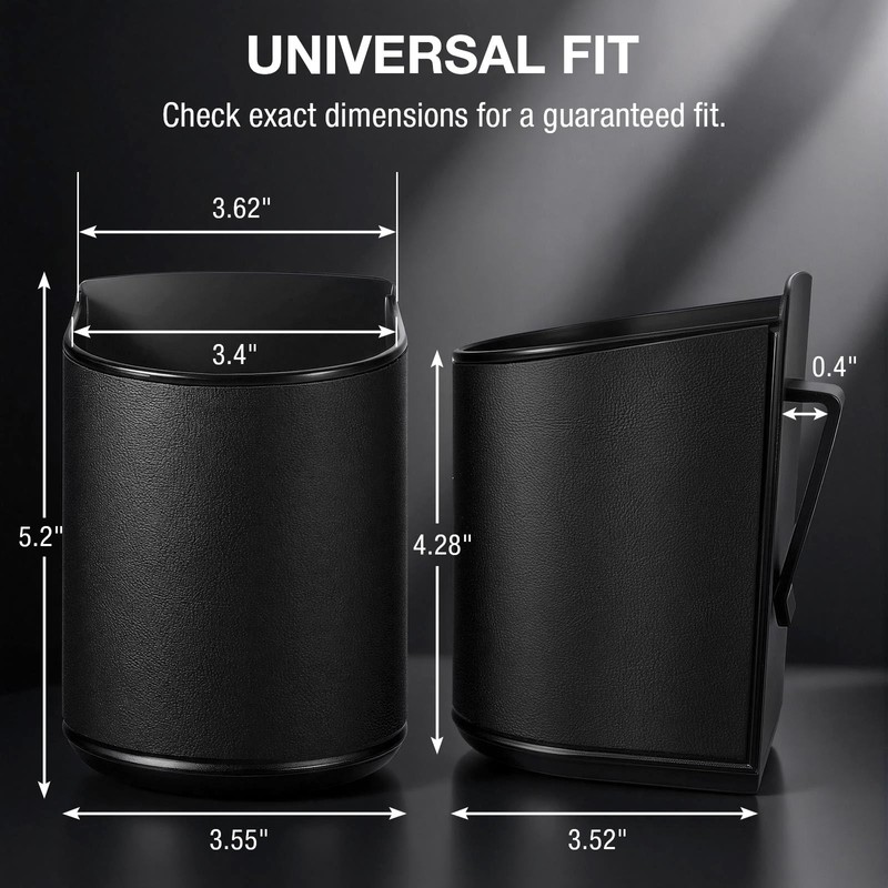 Car Door Cup Holder Sag-Free, Rigid Clip-On Extra Cup Holder