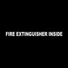 Wild Dingos LLC Fire Extinguisher Inside 1x12 Trucking Business Vinyl