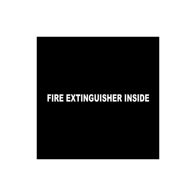 Wild Dingos LLC Fire Extinguisher Inside 1x12 Trucking Business Vinyl