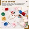 PATIKIL Flower Lapel Chain Brooch Pins for Men, 2 Style