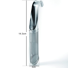 Meikurs Stainless Steel Tea Strainer With Hook - 2pcs Long-Handle Tea Filter Stick for Loose Tea - Suitable for Home or Outdoor Use