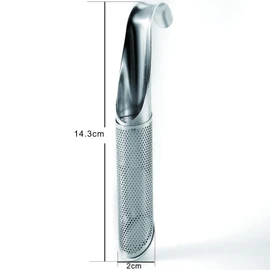 Meikurs Stainless Steel Tea Strainer With Hook - 2pcs Long-Handle Tea Filter Stick for Loose Tea - Suitable for Home or Outdoor Use
