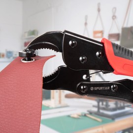 Spurtar Heavy Duty Snap and Fasteners Kit Adjustable Snap Button Kit with 3 Dies and 40 Sets 15mm Buttons for Boat Cover Leather Fabric Cloths Denim Canvas Tarp Crafts DIY Buckle Repair and Installation