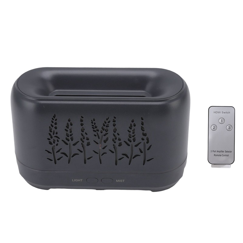 200ml Essential Oil Diffuser Hollow Out Quiet Diffuser with Flame