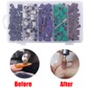 Yakamoz 250Pcs Sanding Bands for Drill Nail, 5 Colors Sanding