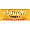 schilderkreis24 - Tin Sign Beautiful Saying "Glück beginnt." Decorative Sign