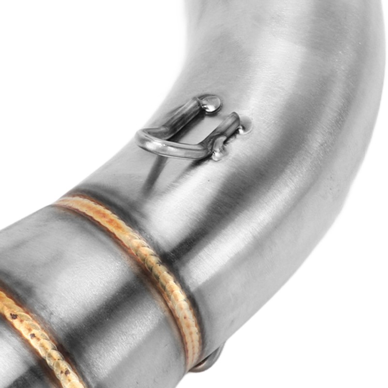 Motorcycle Exhaust Middle Pipe Rustproof Heat Resistant Low Noise Replacement