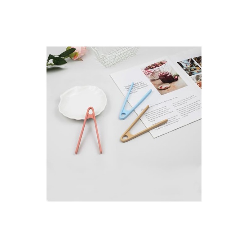 3-Pack Mini Silicone Tongs for Cooking and Serving