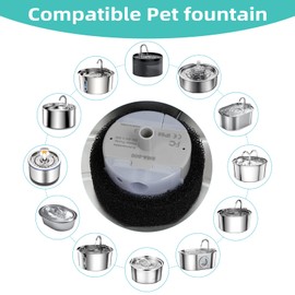 Ultra-Quiet Replacement Pump for Stainless Steel Cat Water Fountains - SMA-800 Motor - Safe and Easy to Clean with Low Voltage DC 5V and USB Cable (Bottom Suction Pump)