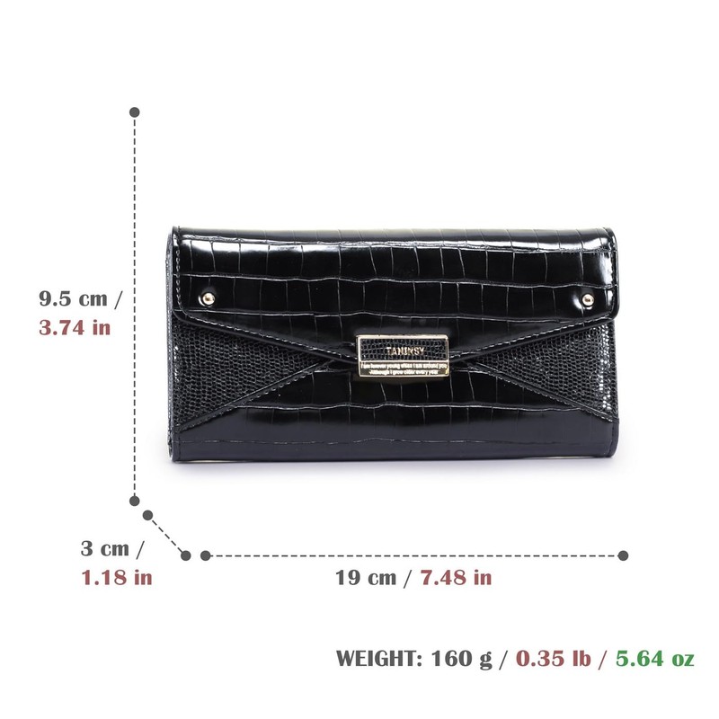 Sunkky Wallet Women Large, Bifold Wallets for Women, PU Leather,