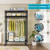 FUTASSI P3 Plus Rolling Clothes Rack, Clothing Racks for Hanging