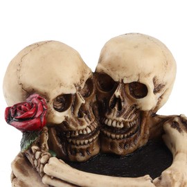 Ashes Tray, Unique Skeleton Shape Fashion Beautiful Ashtray Cigar Ashtray Composite Application for Cool Smokers Decorations for Gentleman