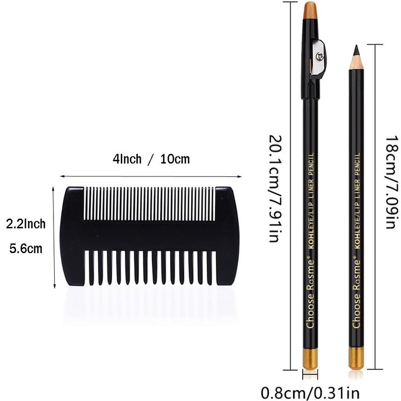 Beard Shaping Tool Template Men -(White) 100% Clear - Premium