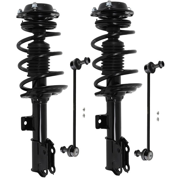 TFGCSG Struts Quick 4PCS Front Complete Strut Spring Assembly Stabilizer
