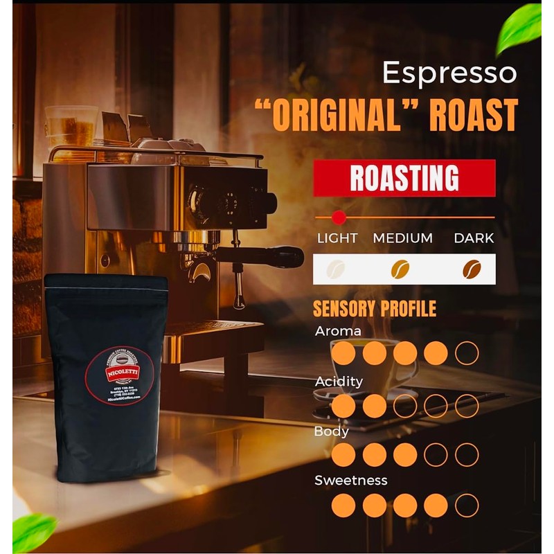 Nicoletti Coffee Espresso Roast Sampler (3 pack of 1 pound
