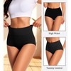 dmuveo Womens Cotton High Waisted Underwear Tummy Control Full Coverage