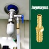 Joywayus Hose Barb Reducer 3/16" to 1/4" Barb Fitting Reducing