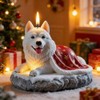 Permulaan 3D Premium Wolf & Samoyed Dog Silicone Candle Molds