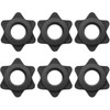LICQIC 6 PCS Dumbbell Spinlock Collars, Barbell Bar Hexagon Nuts,