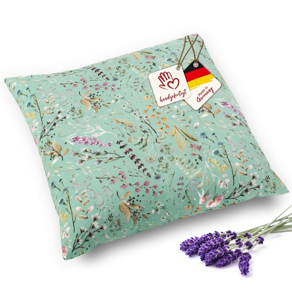 Navango® Lavender Pillow – Turquoise | Decorative Cushion with Filling