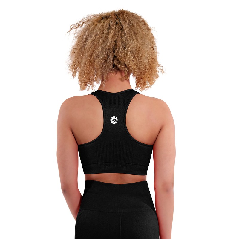 STARK SOUL Sports Bra - Removable Cups, Medium Support, Various