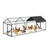 Large Metal Chicken Coop, Chicken Runs for Yard with Waterproof