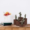 BELLE VOUS Wooden Hexagon Display Risers (6 Pack) - Wood