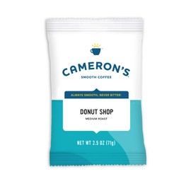 Cameron's Coffee Roasted Ground Coffee Bags, Donut Shop Blend, 2.5-Ounce, (Pack of 42)