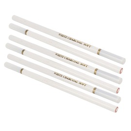 Jiawu White Charcoal Pencils, un Set de 6 lápices de Tiza Blanca para futuros Artistas