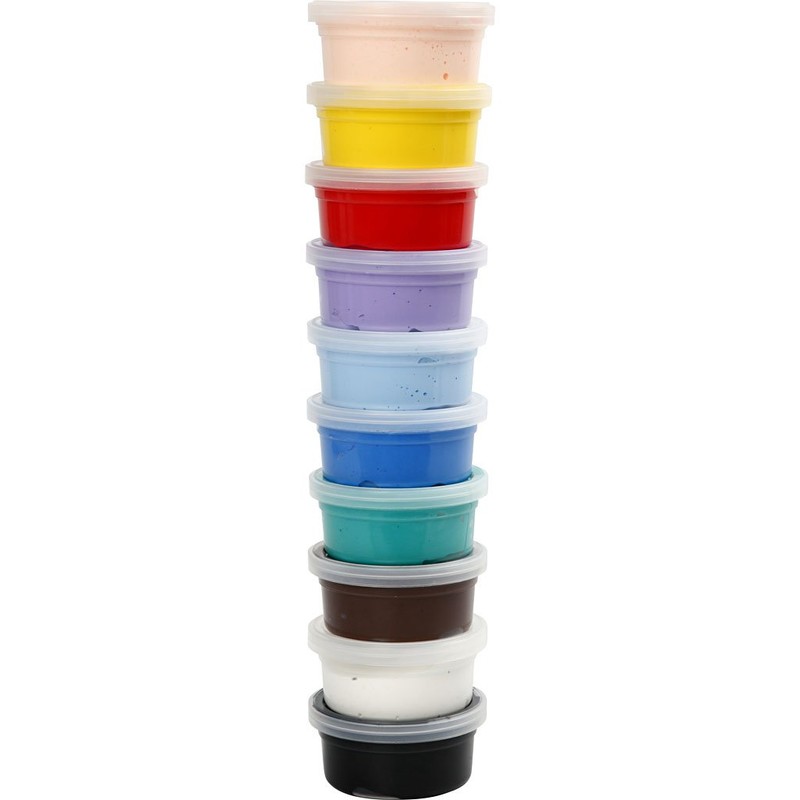 Silk Clay Basic I , Assorted Colours , 10 x