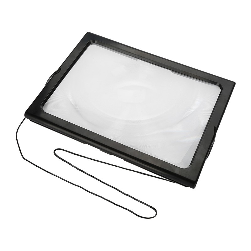 Foldable Ultrathin A4 Full Page Magnifying Glass with 3X Magnifier
