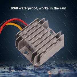 Voltage Converter, Power Converter Regulator, DC 18V-36V to DC 12V IP68 Waterproof Voltage Converter, 10A 120W Step-Down Converter Transformer Voltage Booster with Quick Connection Cable for Car Boat