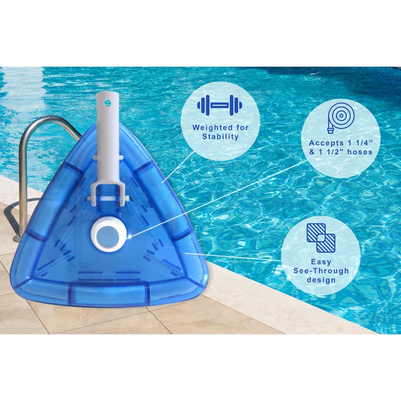 Treasure Gurus Weighted Inground Above Ground Pools Triangle Vac Head