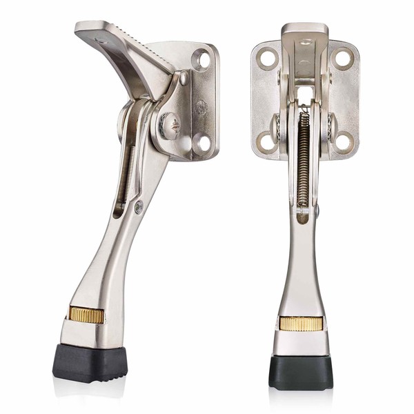 Jasluna One Touch Kickdown Commercial Door Stopper, 2 Pack Heavy