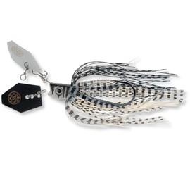 LMAB Chatterbait Multi Vibe 2.0 - Hook Size 1/0 & 5/0 - Artificial Bait for Predator Fishing, Chatterbait Pike, Pike Bait, Perch Bait, Fishing Lure Pike, Chatterbaits (White Tiger, 5/0-14 grams)