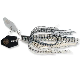 LMAB Chatterbait Multi Vibe 2.0 - Hook Size 1/0 & 5/0 - Artificial Bait for Predator Fishing, Chatterbait Pike, Pike Bait, Perch Bait, Fishing Lure Pike, Chatterbaits (White Tiger, 5/0-14 grams)