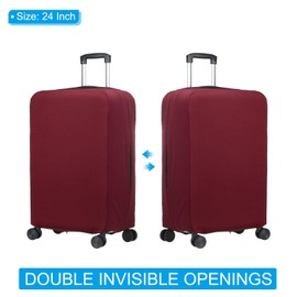 PATIKIL Luggage Cover, 24 Inch Washable Suitcase Cover Luggage Protector for Travel Luggage, Red