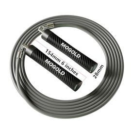 Weighted Jump Rope, 1LB - 3 Pre-Sized Lengths (M/L/XL) for Perfect Fit, No Adjustment Needed! Ergonomic Faux Leather Handle for HIIT, Strength, Cardio