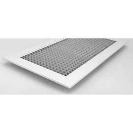 8" x 14" or 14" x 8" Cube Core Eggcrate Return Air Grille - Aluminum Rust Proof - HVAC Vent Duct Cover - White [Outer Dimensions: 9.75 X 15.75]