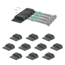 StealthMounts Drawer Hive Precision Screwdriver Holder – 10 Pack | Modular Tool Drawer Organiser for Precision Drivers | Injection-Moulded TPE | Made in The UK