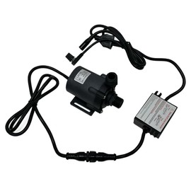 SHYSKY DC55E-24160A 24VDC Small Power efficient Brushless Water Pump 80W 16m 52ft Lift 634GPH Low noise, Speed/Flow Adjustable For Water Circulation Pressurization Cooling sys, IP68 Waterproof